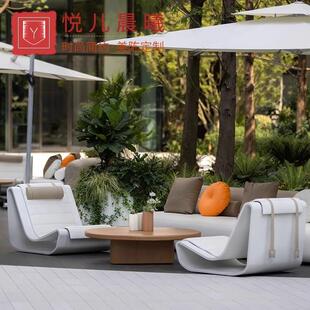 玻璃钢摇椅外休沙发32996户椅创意异形凳酒店靠坐背躺闲椅单人洽