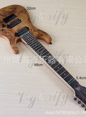 电8弦39寸电吉他哑光专业学生吉奥古木吉74030他表演8弦电吉他他