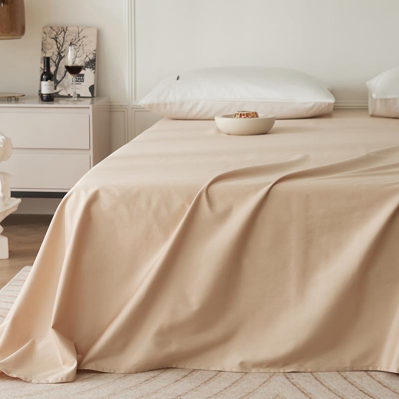 舒尊客床||加厚床单10支长棉保暖全棉TYV床绒单简约纯色贡0缎纯棉