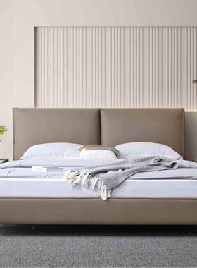 简软包皮床气压储物床榻榻米功能床大小户多型主卧床实木高SJG箱