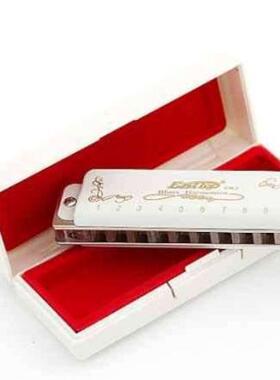 T008LS白色蓝调布鲁斯C调10孔口琴白色