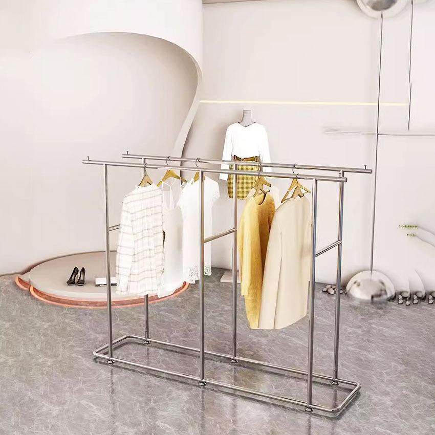 服装店不锈钢双排落地中岛展示架男女童装店挂衣杆双边架展示道具,机械设备,其他机械设备,淘宝优惠券,粉丝福利购,淘宝优惠卷