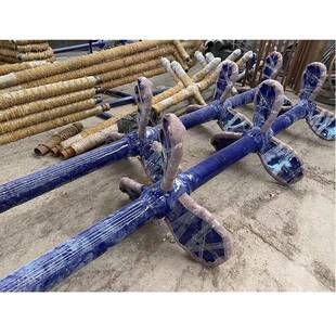 搪瓷推进式搅拌器反应釜搅拌设备耐腐搅拌器桨叶搪玻璃搅拌机