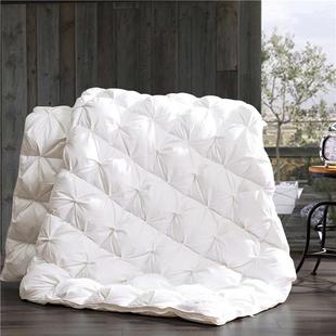 扭花面包羽绒被95白鹅绒被子冬被立体全棉加厚双人被芯静音不跑绒