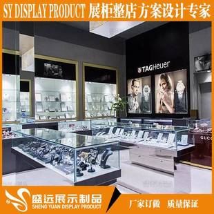 供应珠宝柜台玻璃展柜金银手饰精品货柜珠宝展示柜木质烤漆