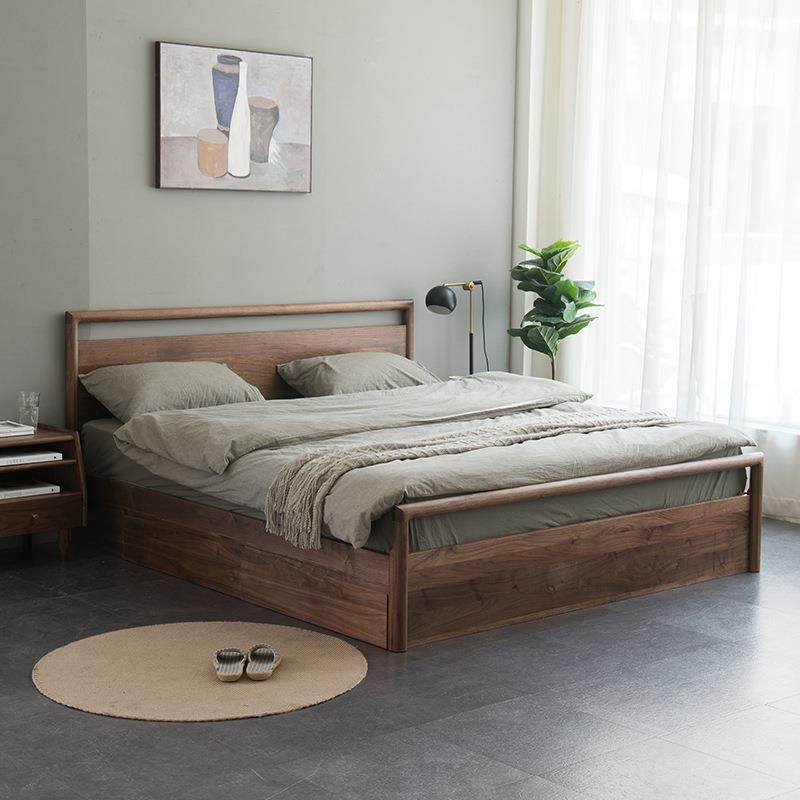 现代简约黑胡桃木全实木储物床多功能收纳床卧室储物式高箱床樱桃,纺织面料/辅料/配套,纺织机械配件,淘宝优惠券,粉丝福利购,淘宝优惠卷