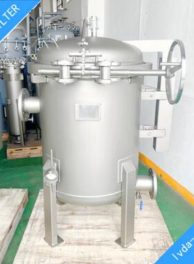 快开3袋式过滤器大抱箍式垂直开盖配套直径180x810mmPP/PE滤袋