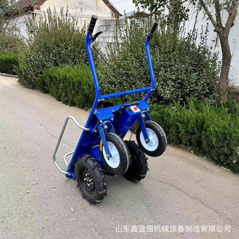 48V电动手推车农用手推运输鸡公车可再载重1200斤独轮手推车
