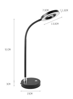LE高D2触摸HVY调光金属学台灯1W亮学生习卧室床头阅读台灯T201D