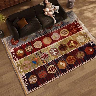 中打德古客厅地毯复古美拉色系家用沙发茶几毯高阶防免水理PPX地