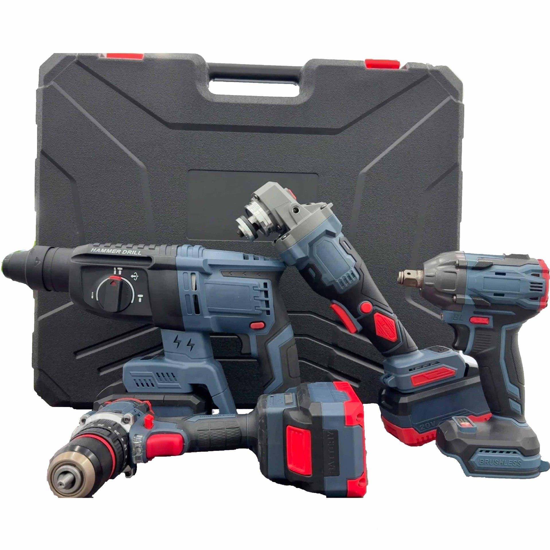 JG四件套组24187套装电电锂钻电锤合角磨机电动扳手锂电动工电具,美容美体仪器,其它面部美容工具配件,淘宝优惠券,粉丝福利购,淘宝优惠卷