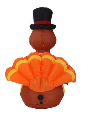 025跨境恩节充气火鸡外QCJ庭院发光感充气户道具2LED灯光庭院装饰