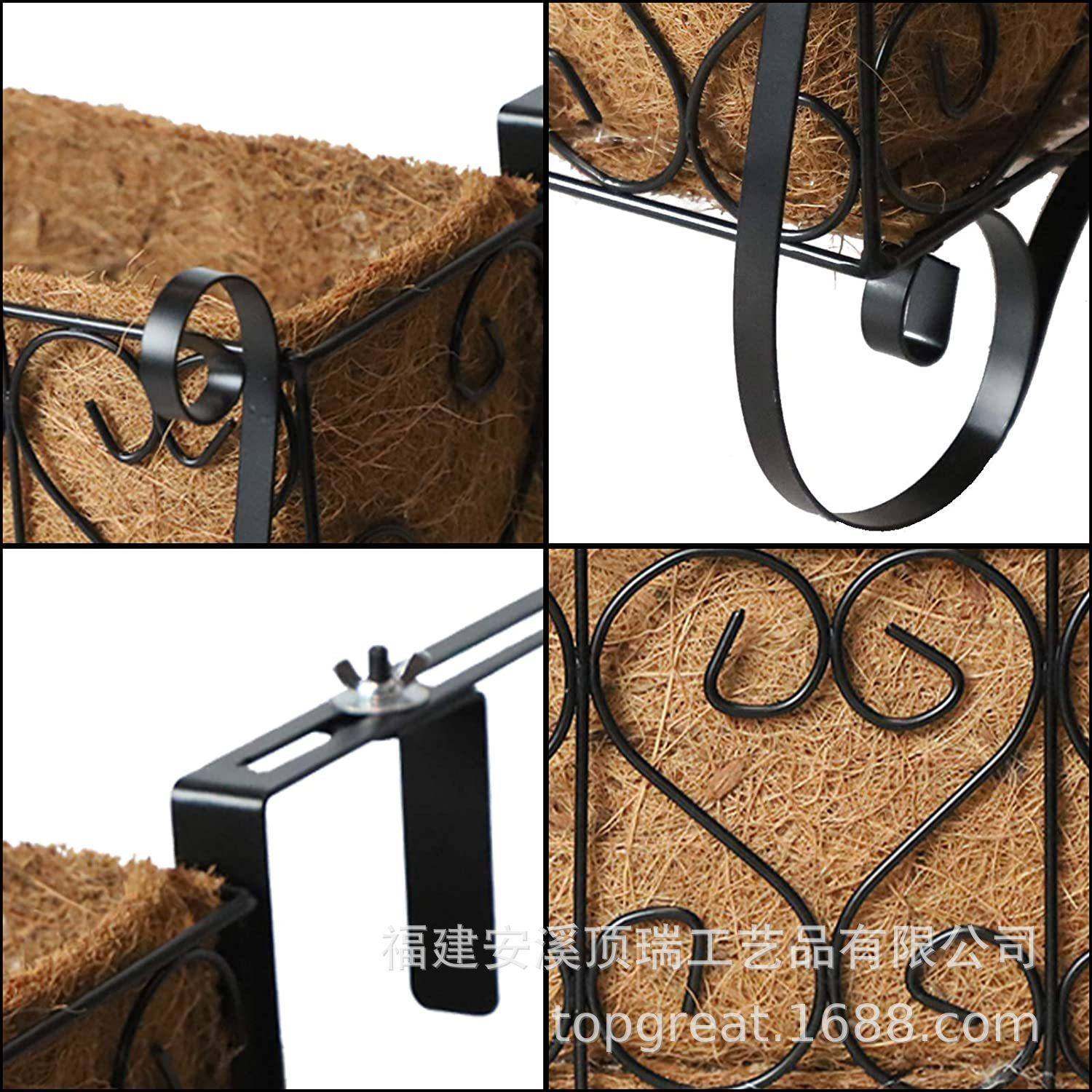 欧壁式铁式艺花盆挂客厅阳台装架饰椰棕无品牌/花盆酒架花园装饰,饰品/流行首饰/时尚饰品新,DIY配件,淘宝优惠券,粉丝福利购,淘宝优惠卷