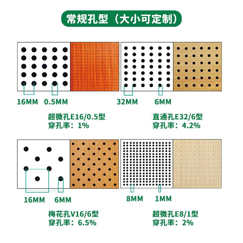 微孔吸厅音板育体馆告超微孔吸36声报板吸音降噪墙面装饰穿孔隔音