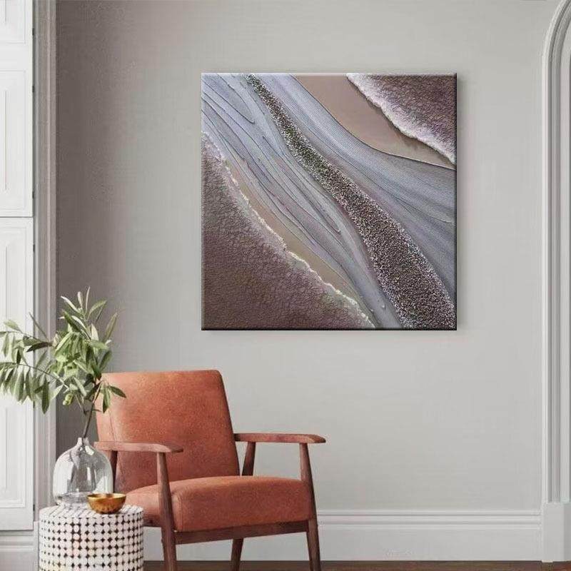 手无绘油画正方形餐厅装饰画轻玄52228奢抽肌理画关入户餐柜摆件,美容美体仪器,其它面部美容工具配件,淘宝优惠券,粉丝福利购,淘宝优惠卷