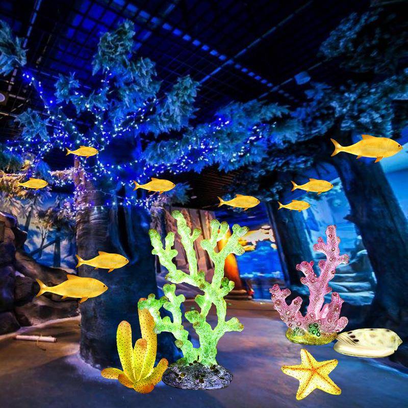 367会发厂光玻璃钢海仿真洋卡通摆件酒楼海洋馆公园装饰家一件