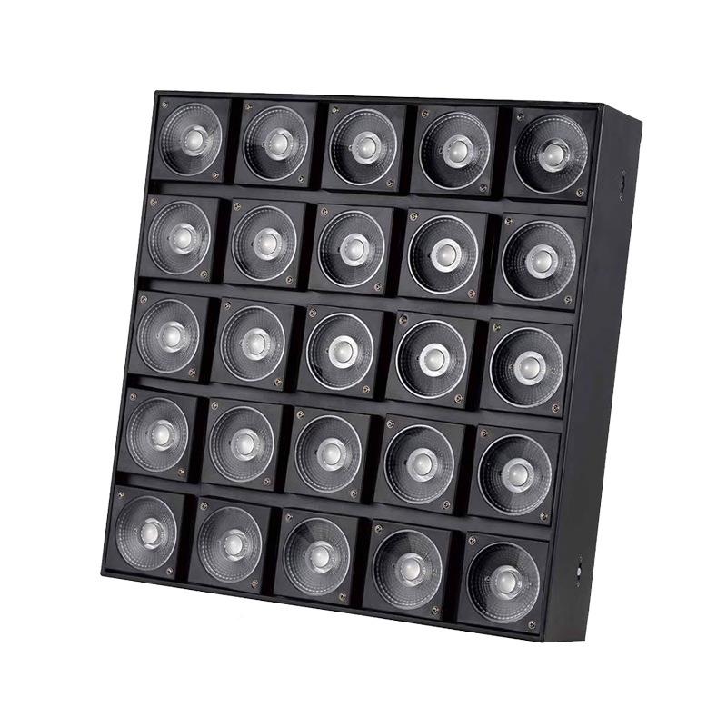 25颗矩阵灯舞台MW-25颗演出清能吧频闪灯染色灯酒跑马背景灯智声