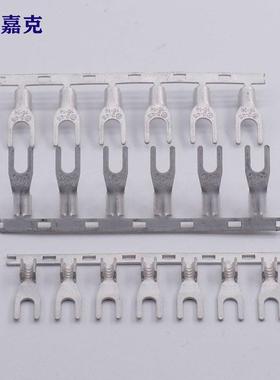 SSNB压紫铜叉国标连冷续形端子U型连裸端头绕端子VVX紫铜横带铜带