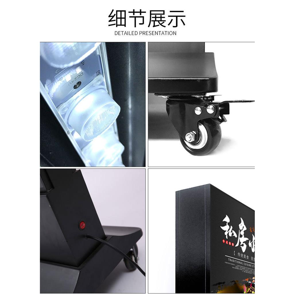 户可移L动立式面灯箱无边框广告灯箱外软膜双ED卡布灯JR-001箱宣