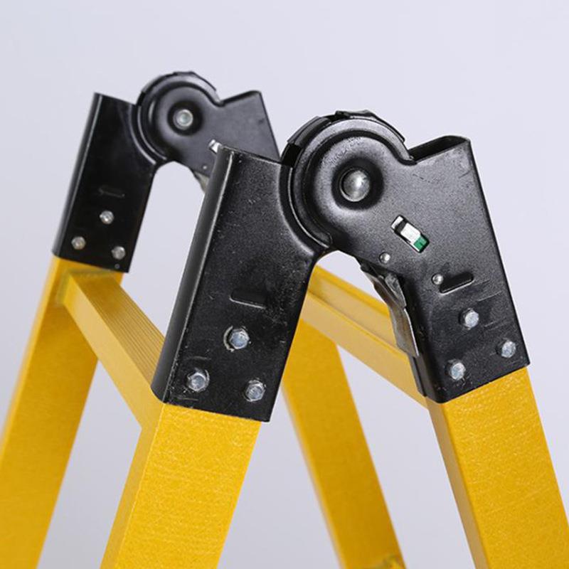 璃钢绝缘折关节2-5M关节梯璃米玻叠式电工人字梯4米绝缘电力合梯