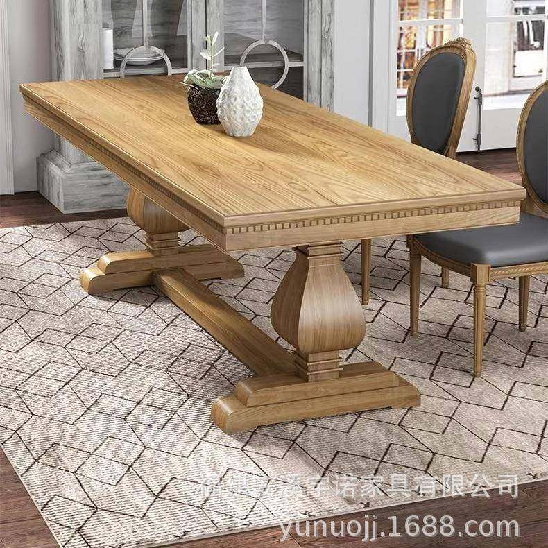 美式实木办公桌大会议轻型奢复古长桌原木做旧个性厅书客作95902,饰品/流行首饰/时尚饰品新,DIY配件,淘宝优惠券,粉丝福利购,淘宝优惠卷