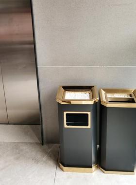 ?T9J5店不锈钢垃圾FNR桶灰缸办公楼大堂大号带酒桶垃圾内桶方形烟