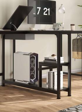 简约现14166双人职办公桌加宽并排代办公室电桌家用卧室简员脑约