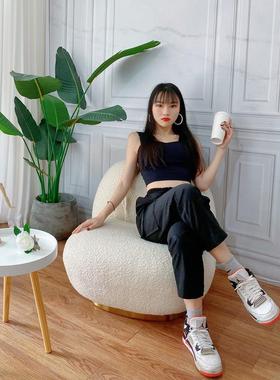 BJ-7X现货休闲30903沙发椅子约单人位腿简大1白胖子可盘可旋转可