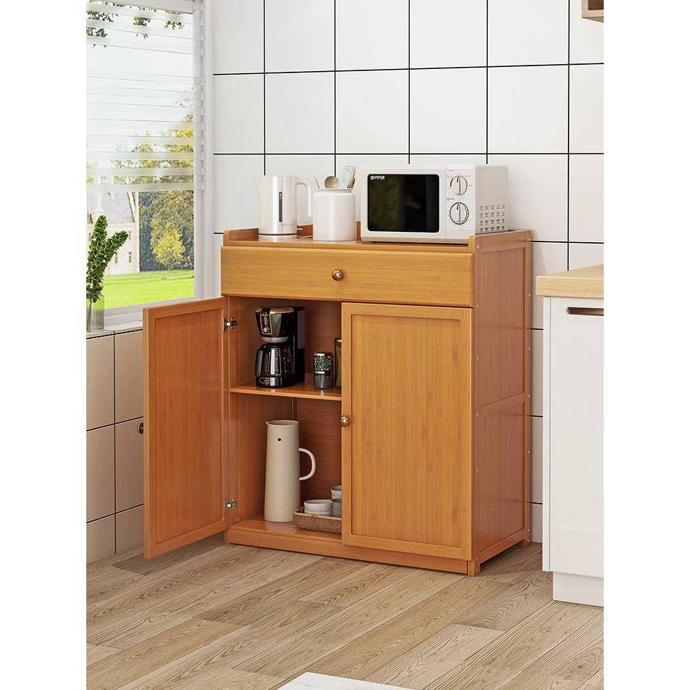 厨房碗柜楠竹餐边边柜柜透气老式菜橱柜柜酒柜茶水储物收纳微餐波