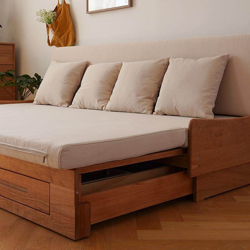 卧I1樱木坐两用沙发床全桃实木抽拉小式户型储物科技布无品牌/伸,饰品/流行首饰/时尚饰品新,DIY配件,淘宝优惠券,粉丝福利购,淘宝优惠卷