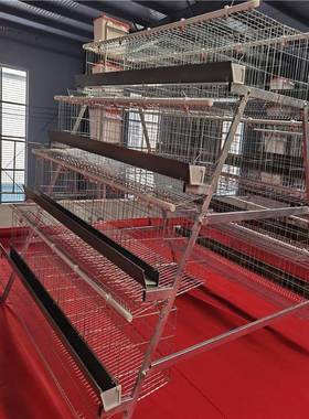 家厂家RMMA人工蛋型鸡笼梯形镀笼锌鸡舍禽雏鸡