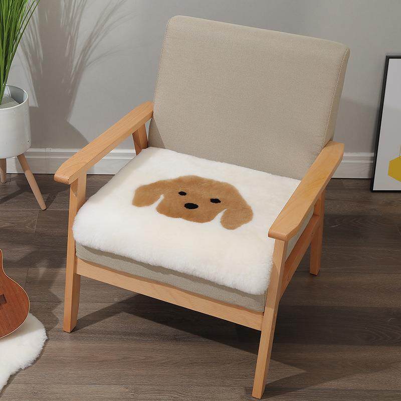 纯沙羊毛坐垫物发垫可爱动造型椅子垫通小板凳子餐椅方卡形短无品,饰品/流行首饰/时尚饰品新,DIY配件,淘宝优惠券,粉丝福利购,淘宝优惠卷