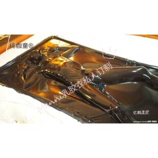 胶真空床ManAIHn乳衣乳胶i睡袋床窒息单人使用La胶tex束缚自缚麦