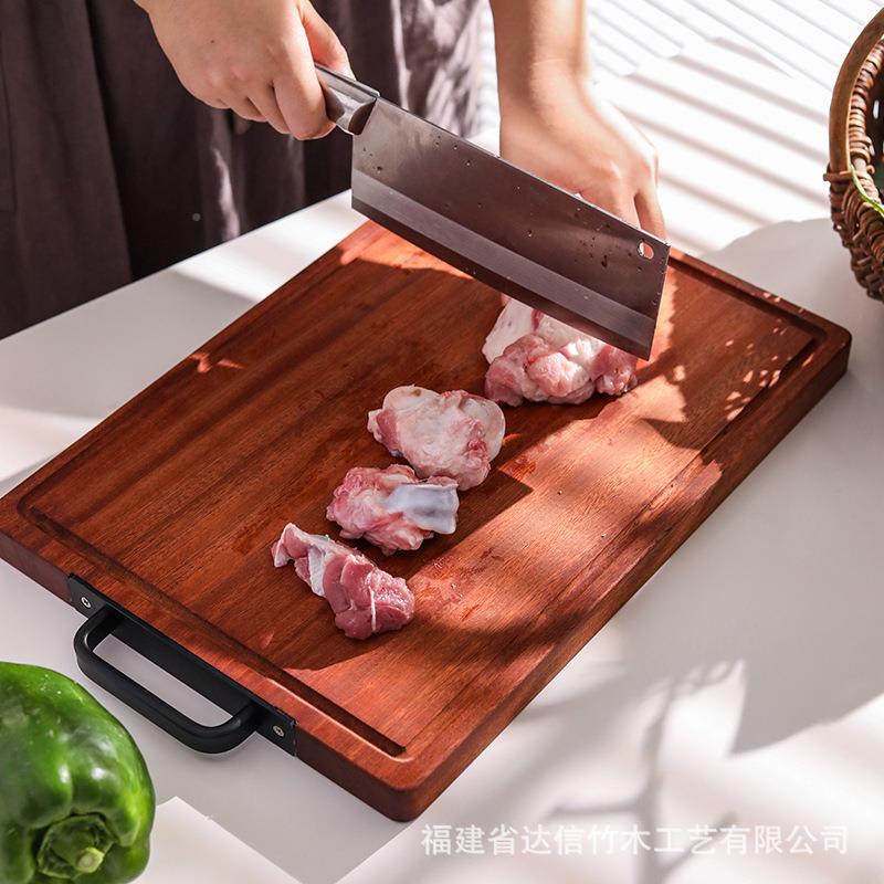 乌木菜板家用切果蔬檀菜778砧板实木木案整板实木砧板粘板切菜板