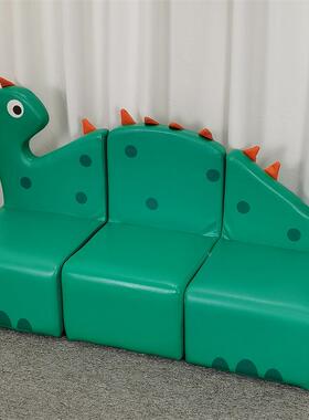 厂家直销儿童卡园通恐龙沙发体幼儿宝GPB宝阅读区角软背靠组合座