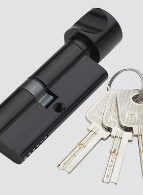 家用黑色D02-A203室门锁室内实心空门锁铝执手锁欧太式轴承卧锁具