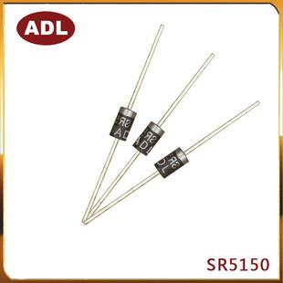 奥德利直插SR51505A150V肖特基二极管DO-27封装SB5150高频