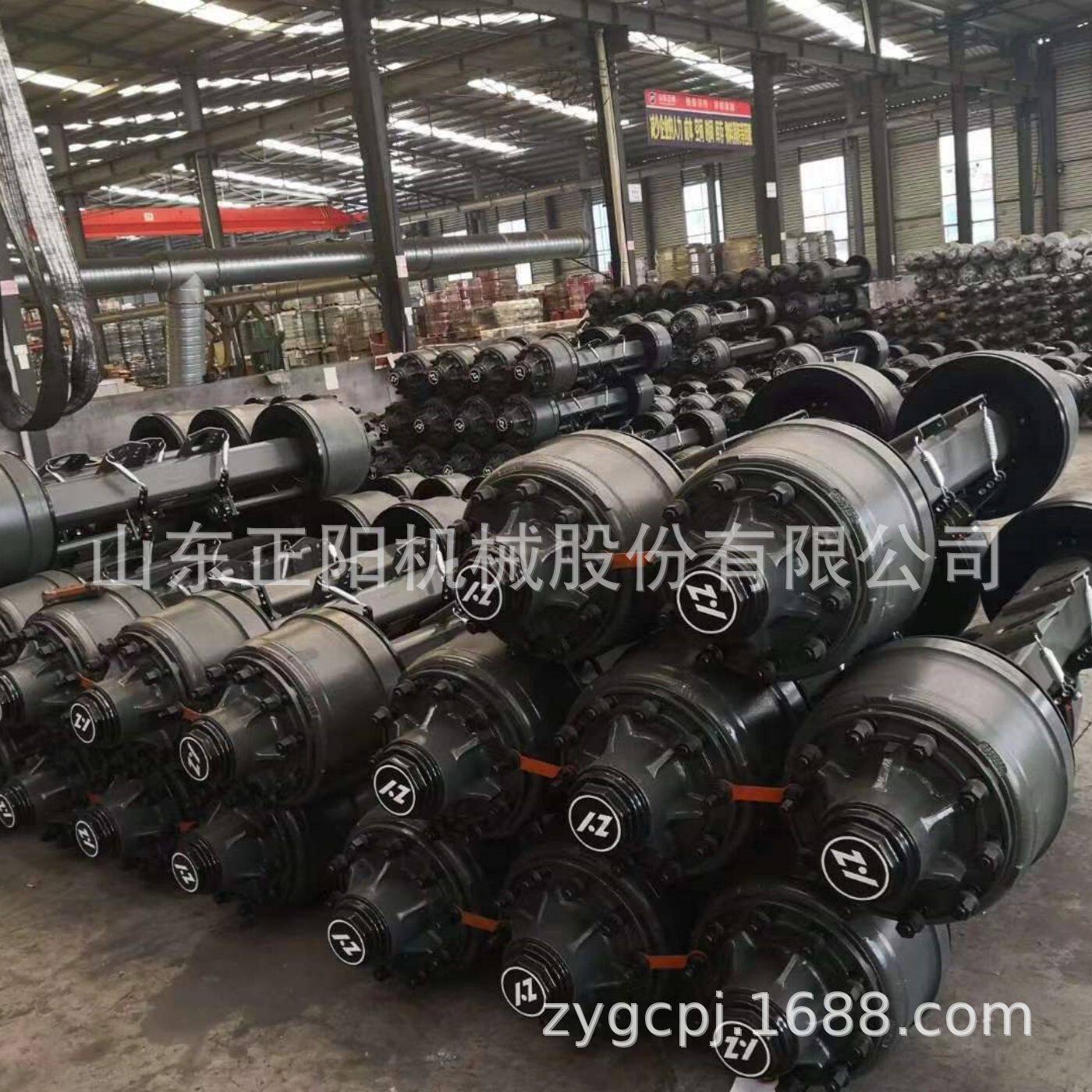 供应半挂车美式车轴德式车轴富华型型车轴总成梁山半挂车后桥