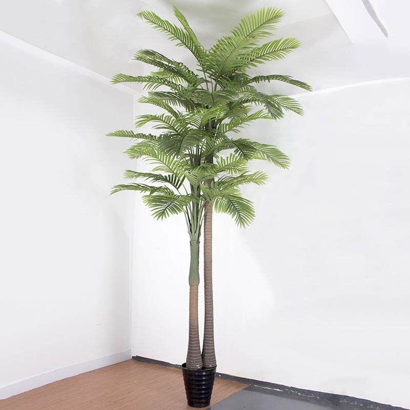 酒店大厅仿真植物棕榈树椰子树大型凤尾葵盆景室内装饰榔树葵树