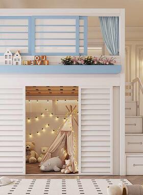 带断大人双人床2的米互不扰上下隔铺YPB双层床姐打弟分隔床复式二