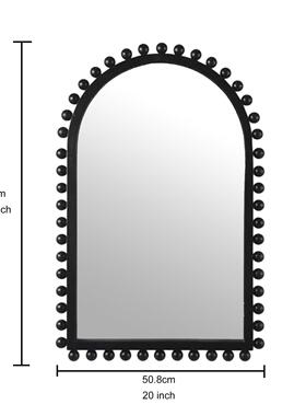 代简约挂黑色MF木框51823圆珠现镜、家居装饰D镜