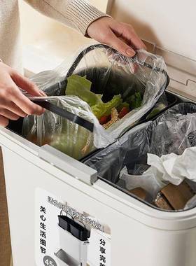 圾三层双日式厨房31968垃圾桶圾桶层立式垃桶可移动日式垃圾桶垃