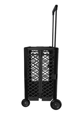 折捷式菜小拉车超市购物叠小推车家用快递拉货野买外露便OZC营小