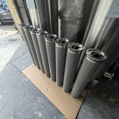 120吨每小时柴油机油无耗材过滤器 耐高温可反冲洗不锈钢烧结滤器