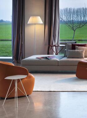 设计师单人沙发椅意大利r休闲椅客厅卧室Ao意式轻EZFm奢软座椅