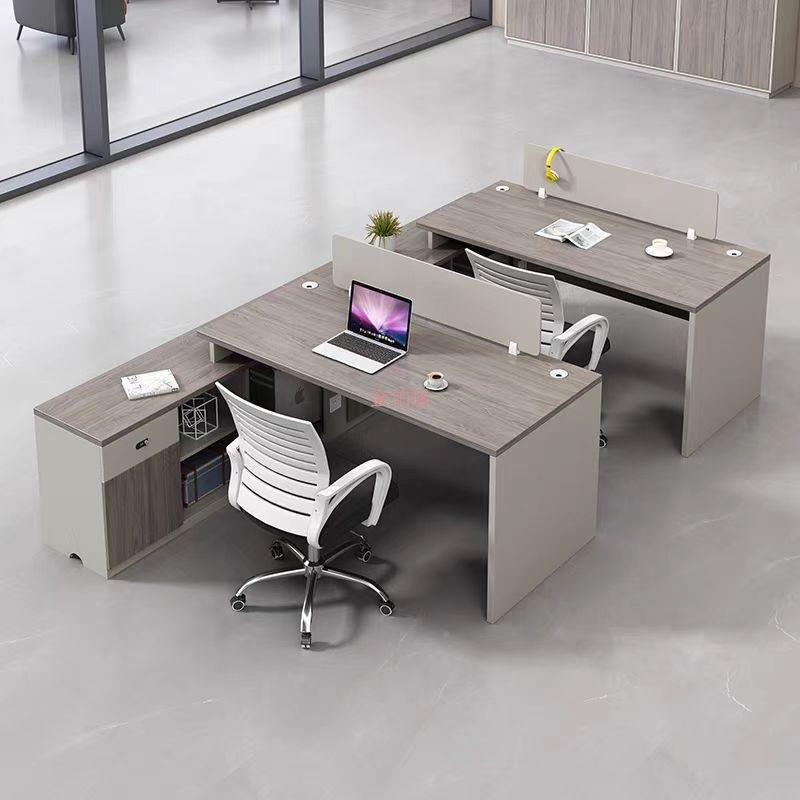 职员办公务桌子办公室6人员卡座ZJ-002工代位财桌简约现办工公桌