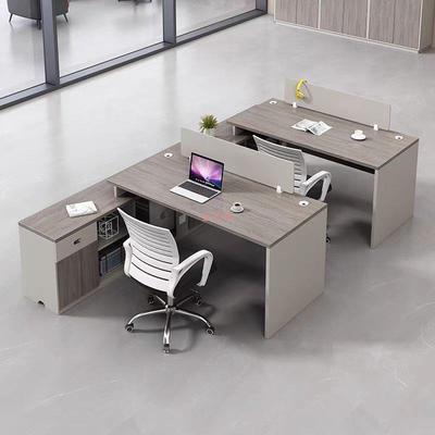 职员办公务桌子办公室6人员卡座ZJ-002工代位财桌简约现办工公桌