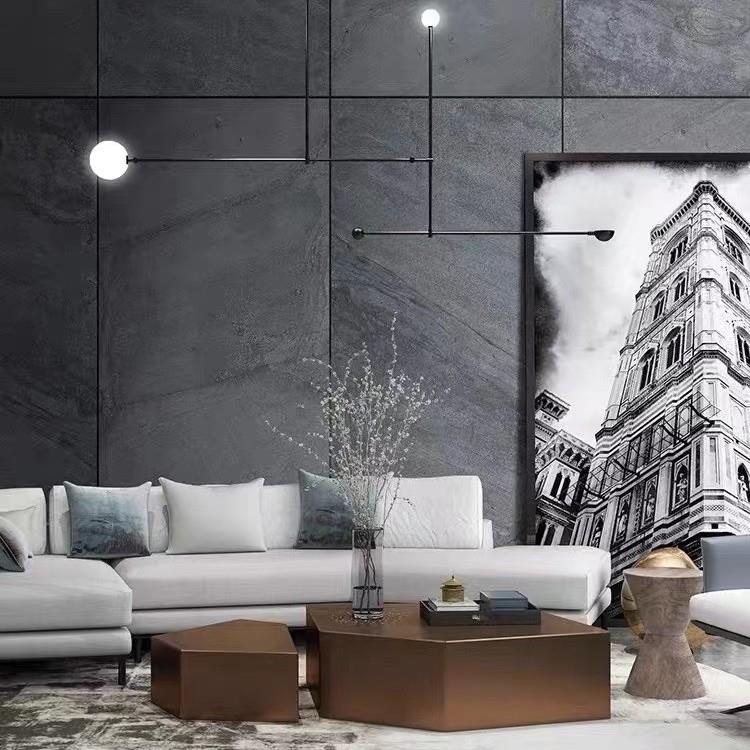 超薄石材透光石云HYO板岩皮岩片壁纸灯箱性柔透光大理石饰石贴面