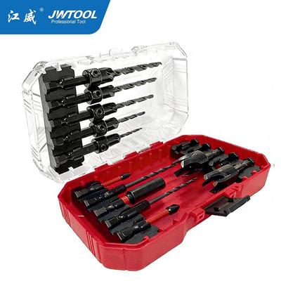 钻跨境木工工具组套沉HAL孔钻组沉头钻木塞钻麻花头套装木工钻工