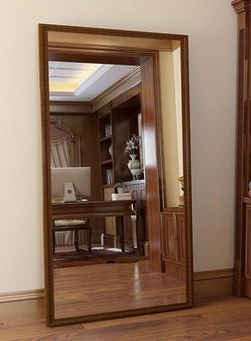 天台悦先美式复镜镜子全身镜穿挂衣落地镜古家3036821用墙壁挂女